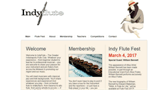 Desktop Screenshot of indyflute.org