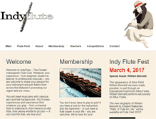 Tablet Screenshot of indyflute.org